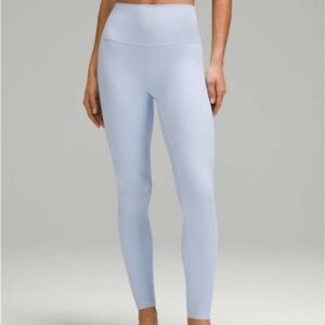 lululemon athletica light blue leggings size 4 25 in